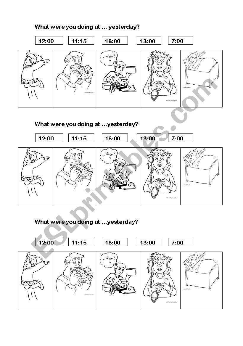 Past Continuous worksheet