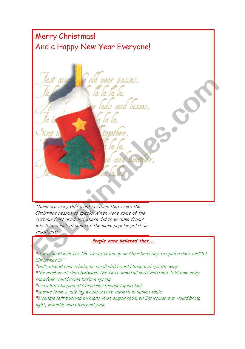 Merry Christmas! worksheet