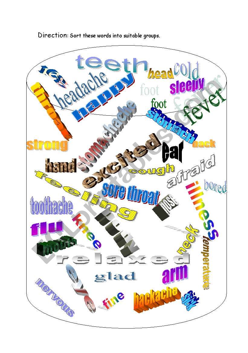 word sorting worksheet