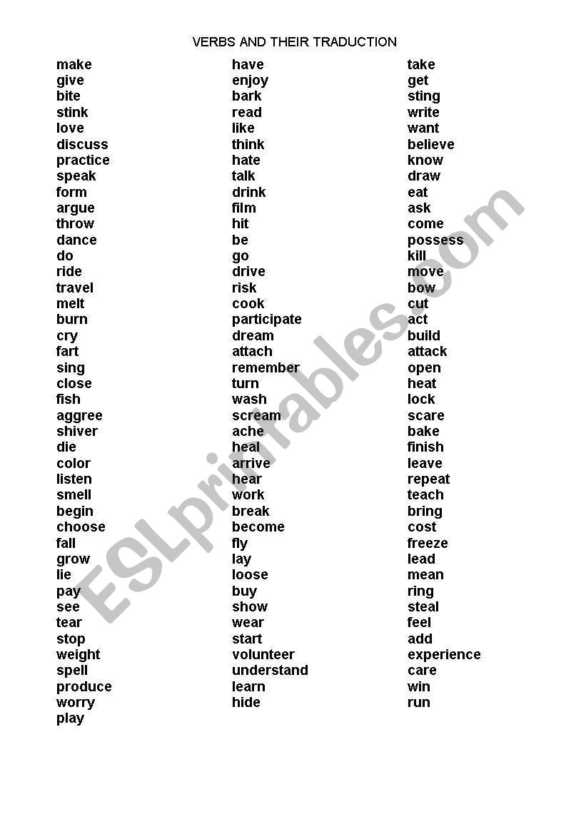 english-worksheets-list-of-verbs