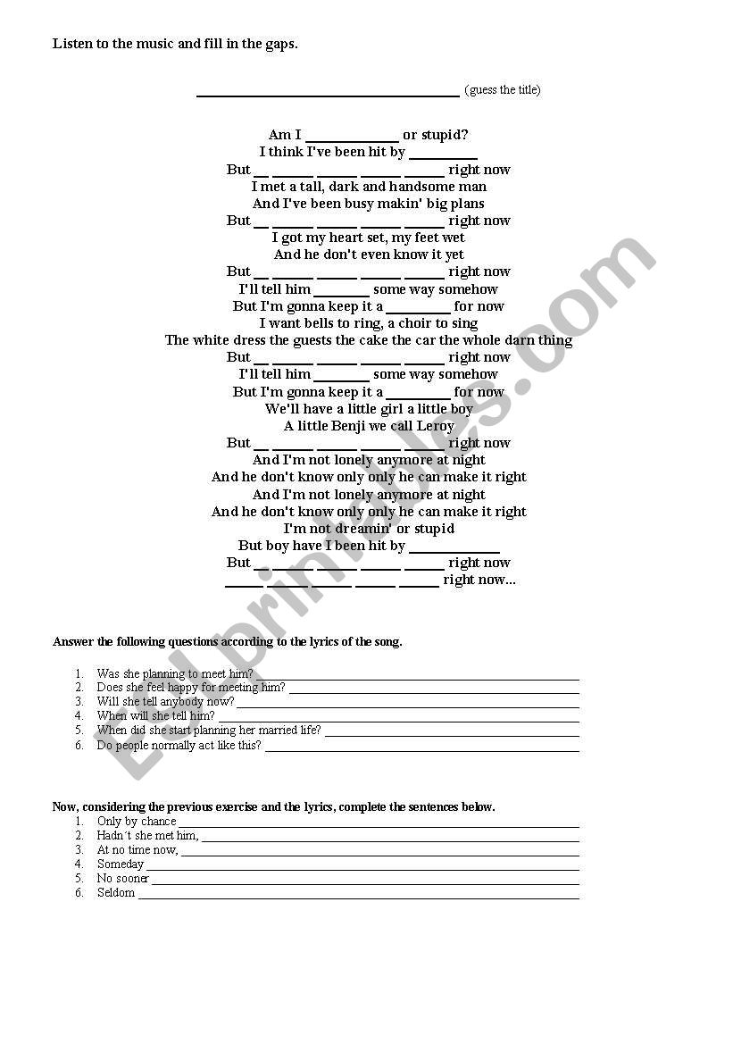 Inversion of subject worksheet