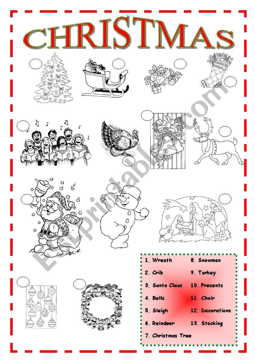 Christmas!! worksheet