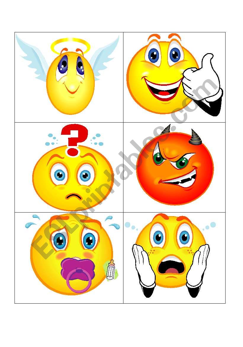 Feeling Smileys 6 worksheet