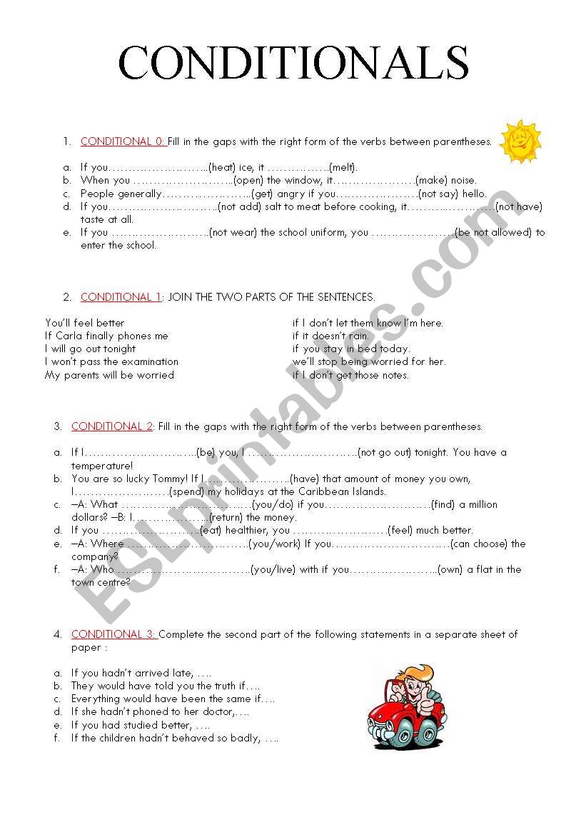 conditionals worksheet