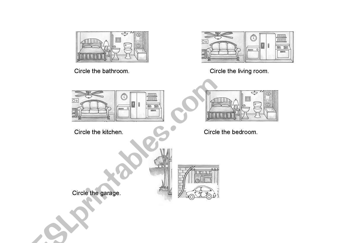 PARTS OF THE HOUSE READING COMPREHENSION