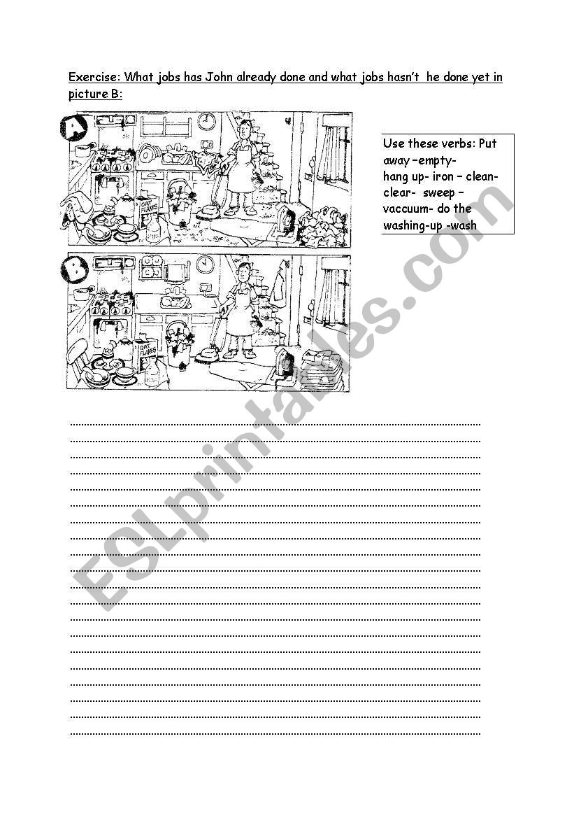 present perfect worksheet