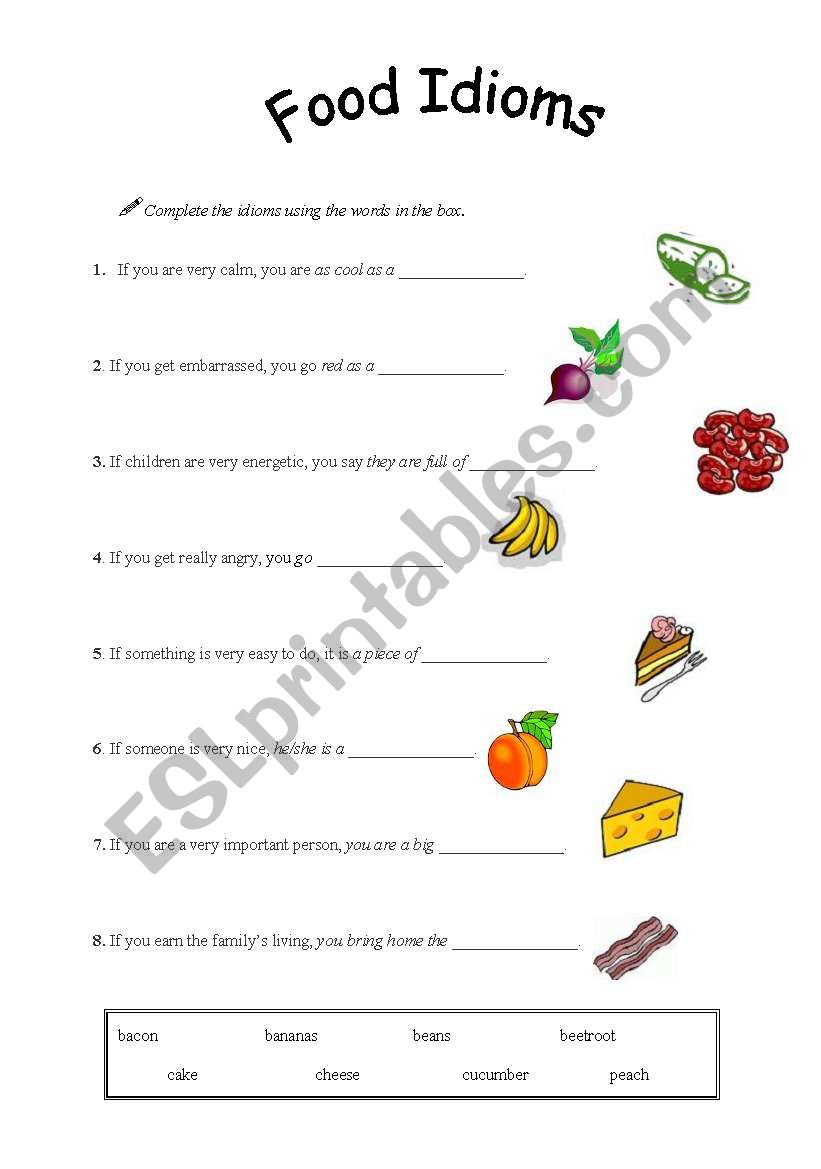 english-worksheets-food-idioms