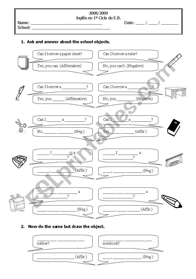 Vocabulary practice worksheet