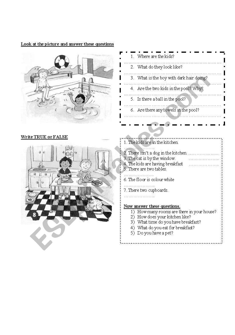 Describing pictures worksheet Describing pictures worksheet