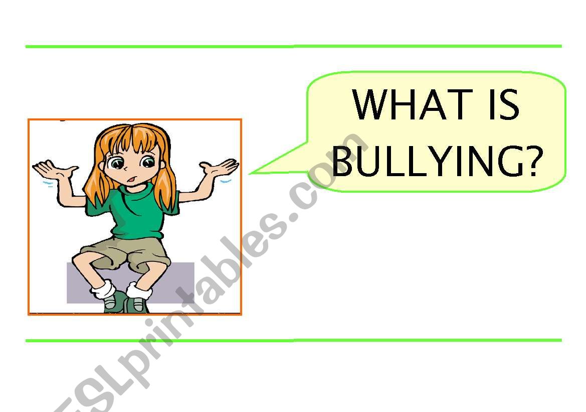 Bullying tags worksheet
