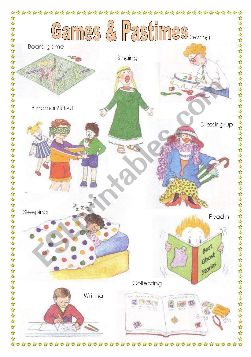 Games and pastimes voc (1) worksheet