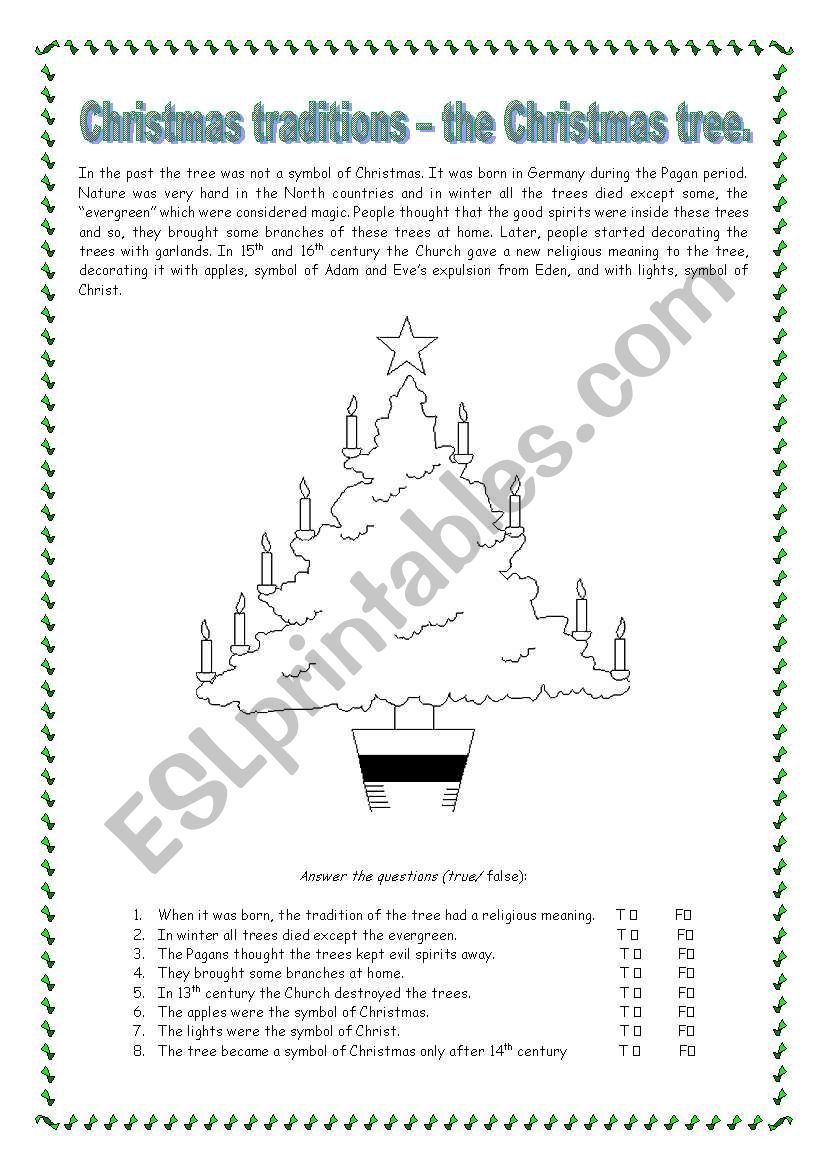 Christmas tradition - the Christmas tree