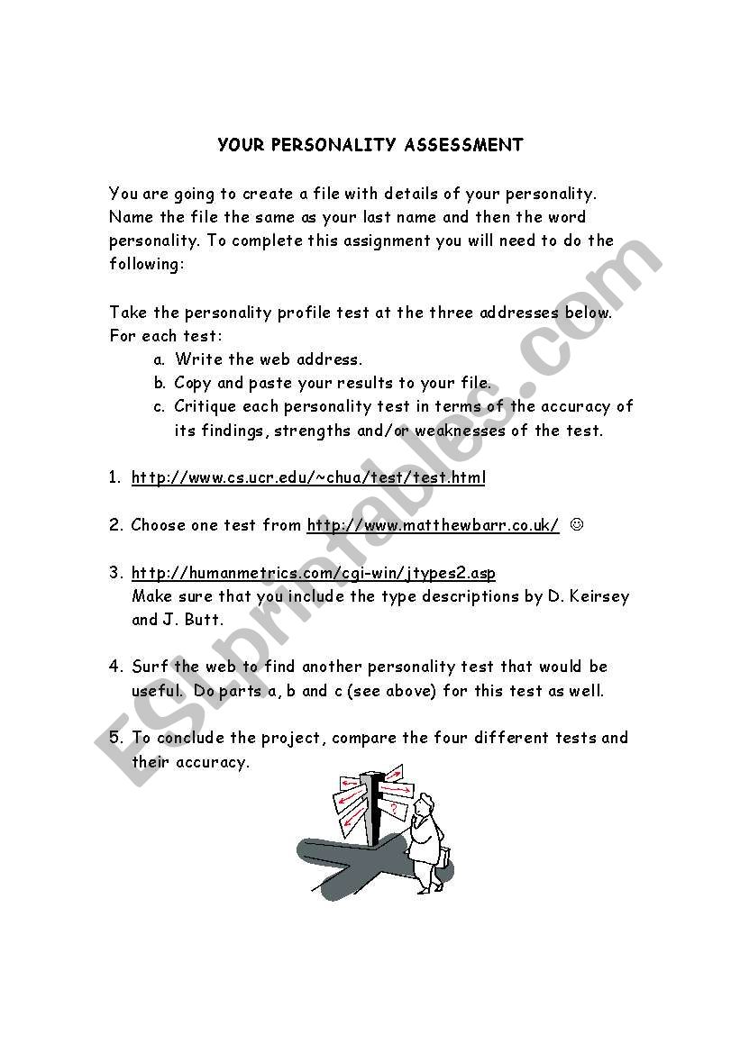 Personality Assessment worksheet