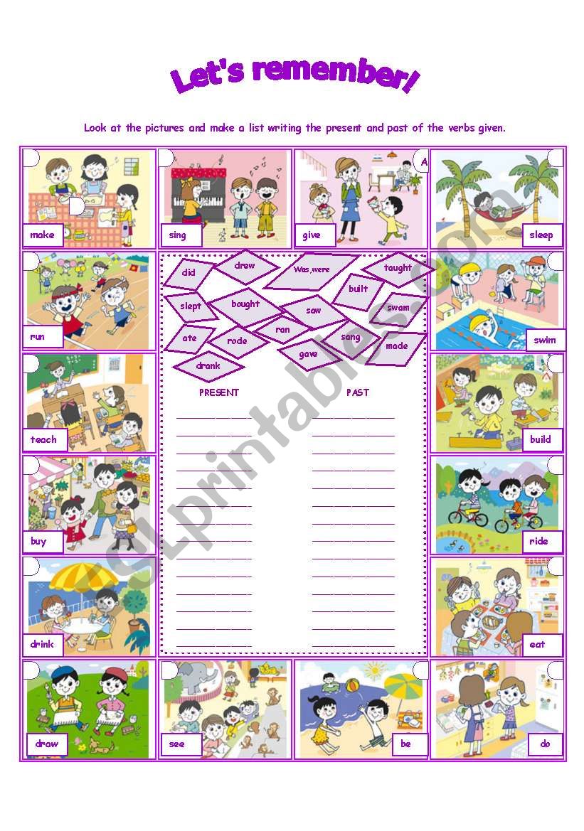 SIMPLE PAST!! worksheet