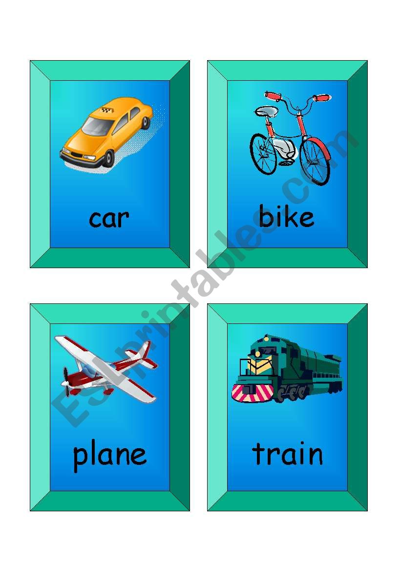 Flashcards - SET 1  (transport)