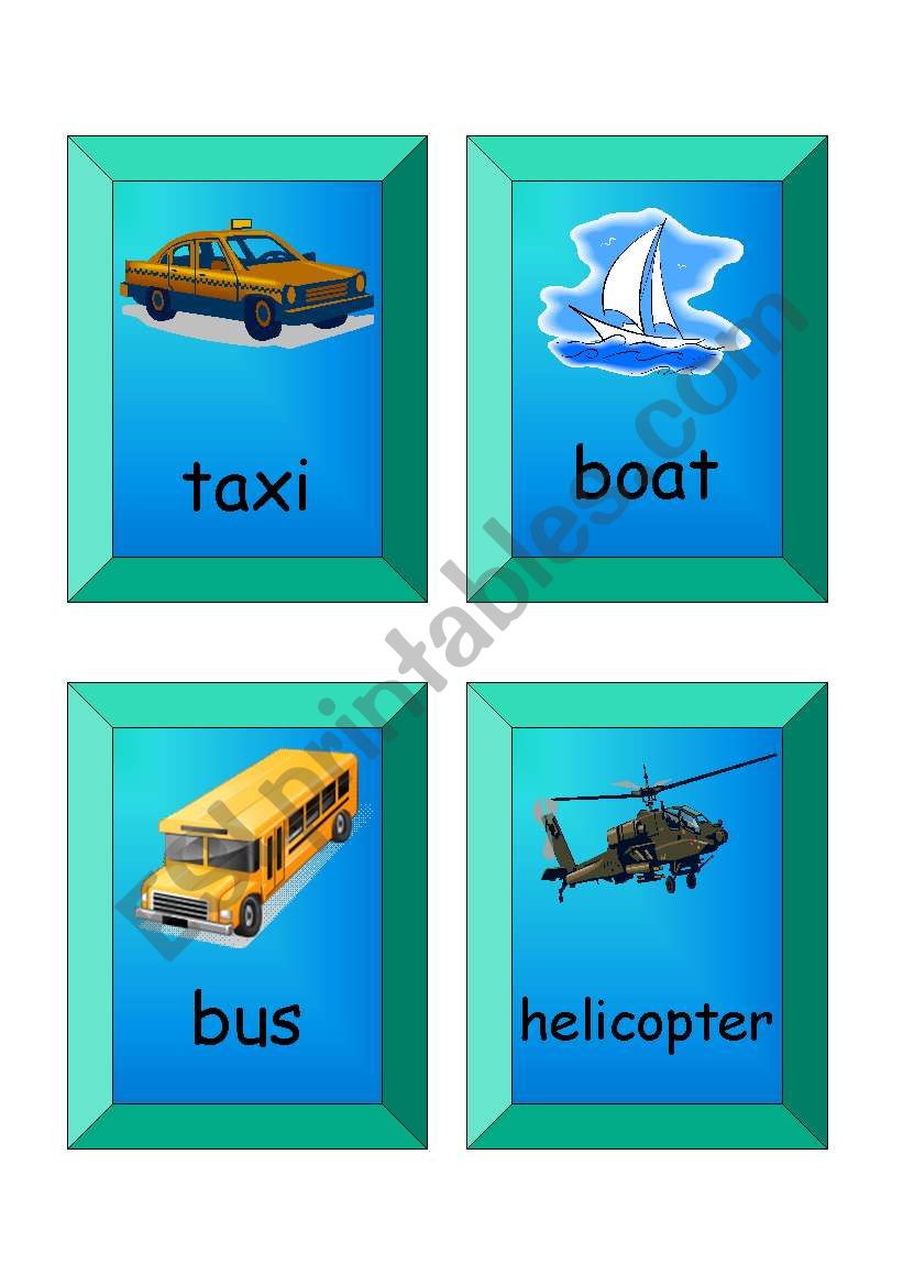 flashcards - SET 2 (transport)