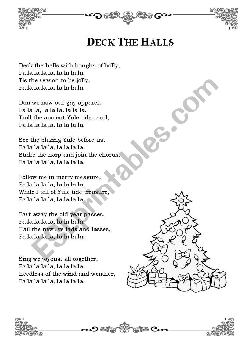 Christmas Songs Booklet 4/4 worksheet