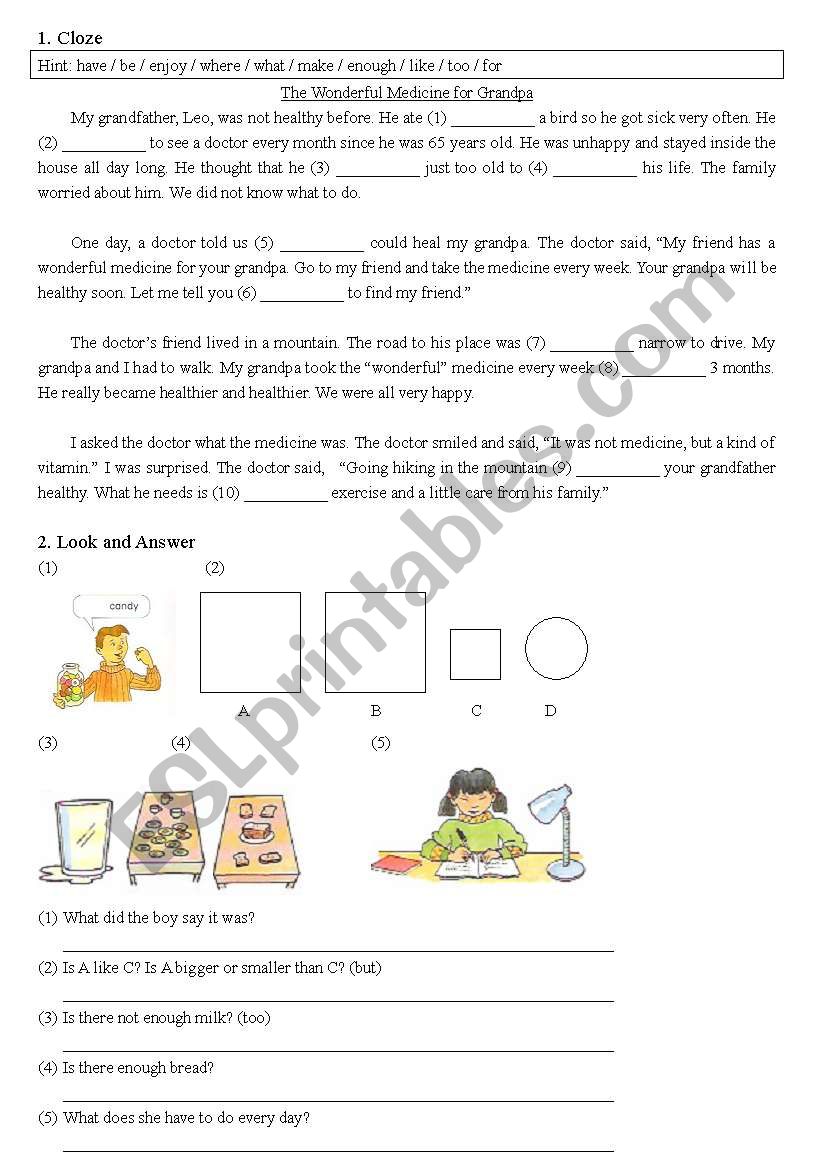 Verbs and prepesiton worksheet