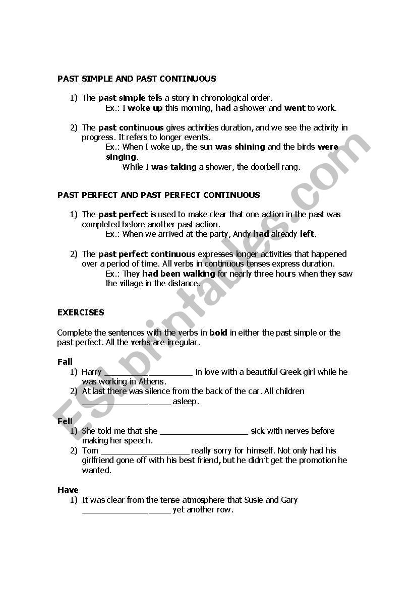 present simple or continuous worksheet