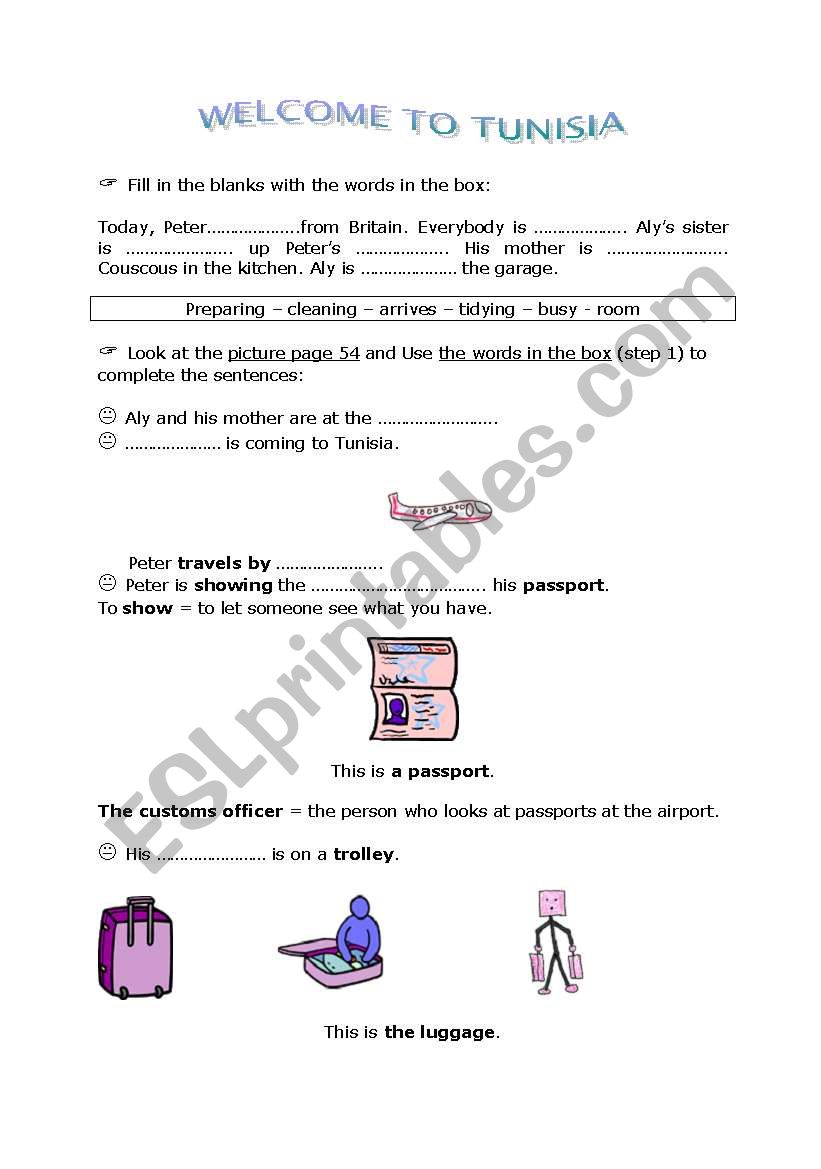 have a nice trip! worksheet