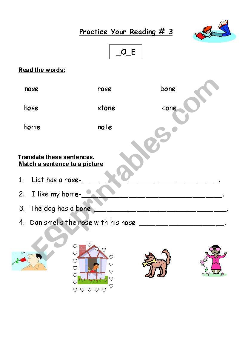 TEACHING MAGIC E worksheet