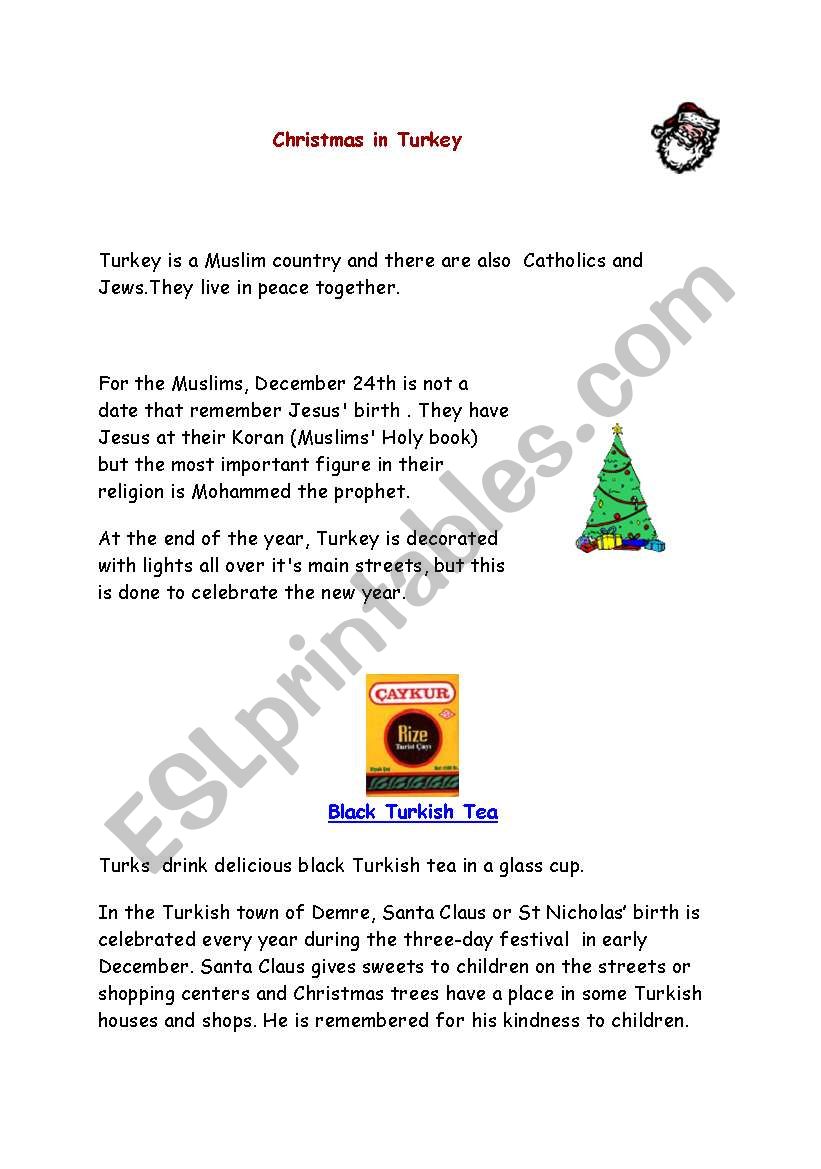 christmas worksheet