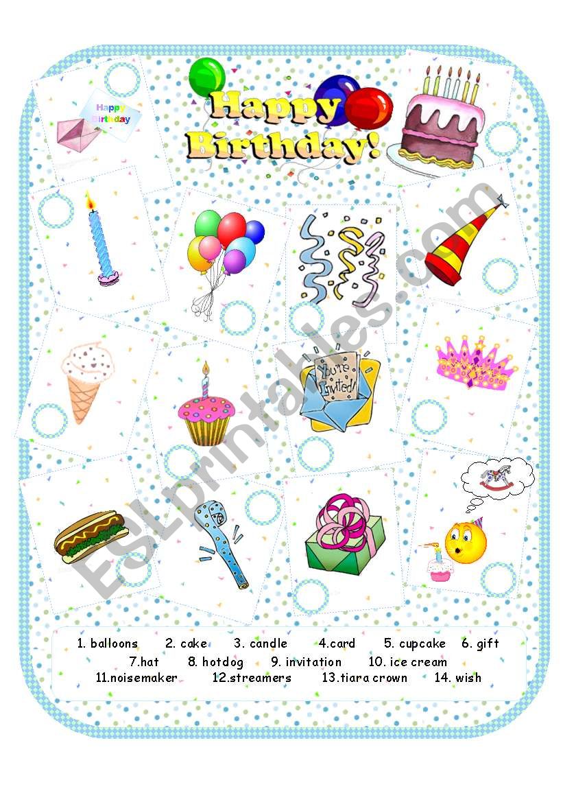 Happy Birthday! - ESL worksheet by Anna P