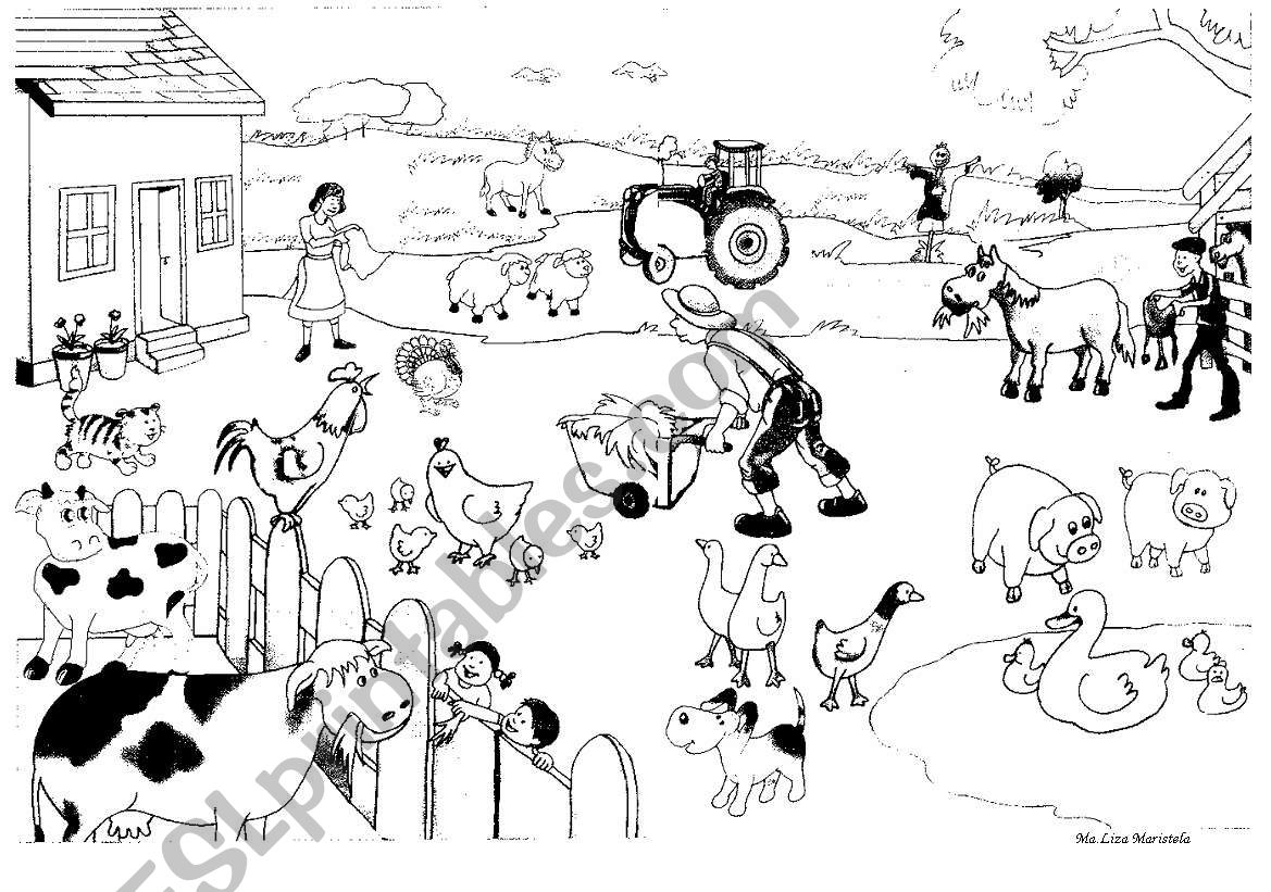 Animals in the Farm worksheet