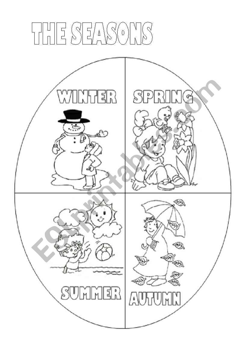 Seasons worksheet