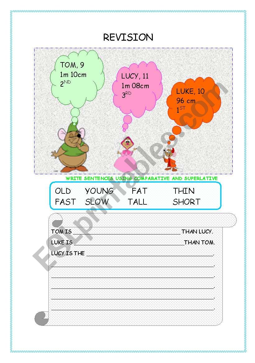 ADJECTIVES worksheet