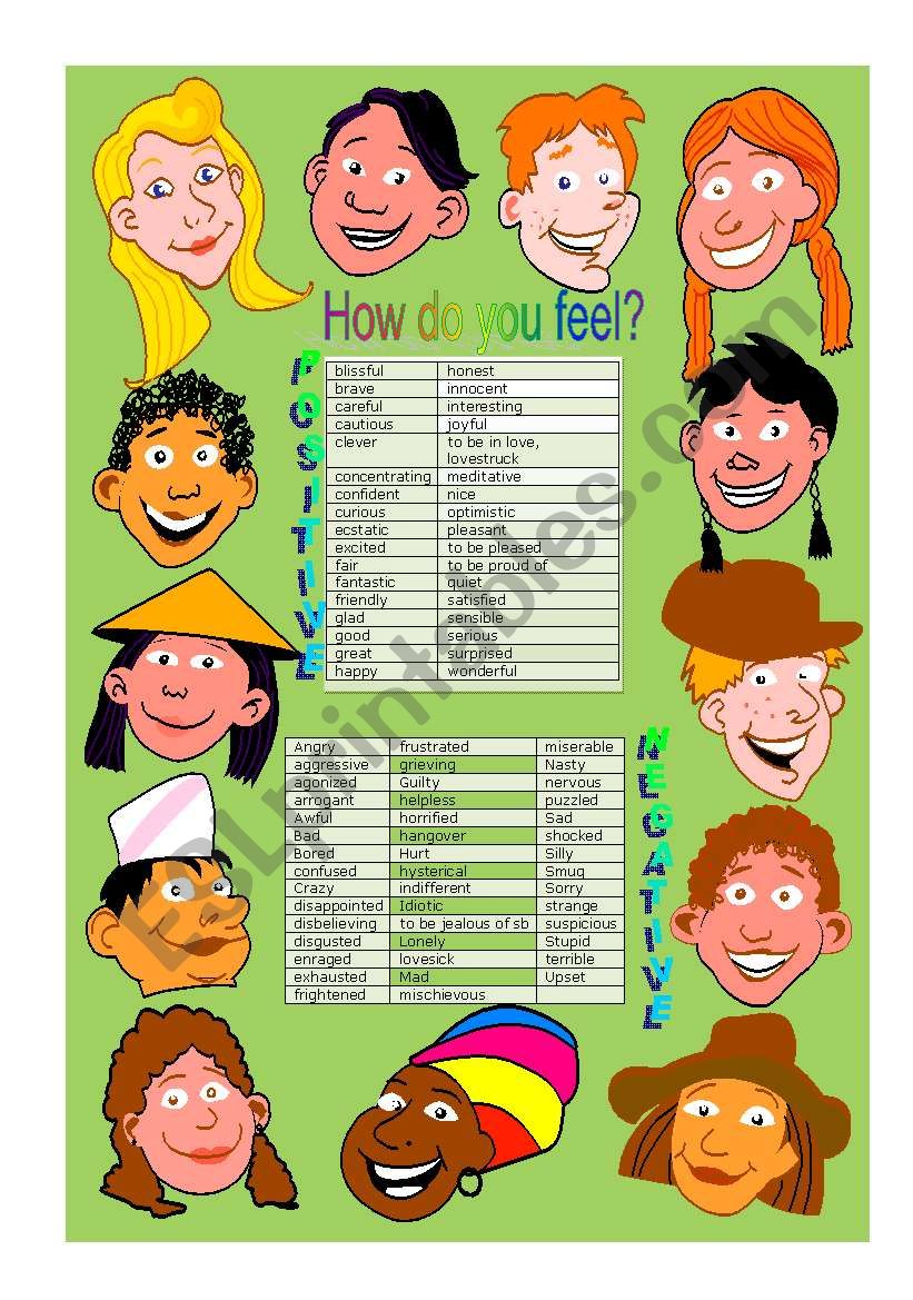 Positive and negative adjectives. Adjectives feelings. Positive and negative feelings adjectives.