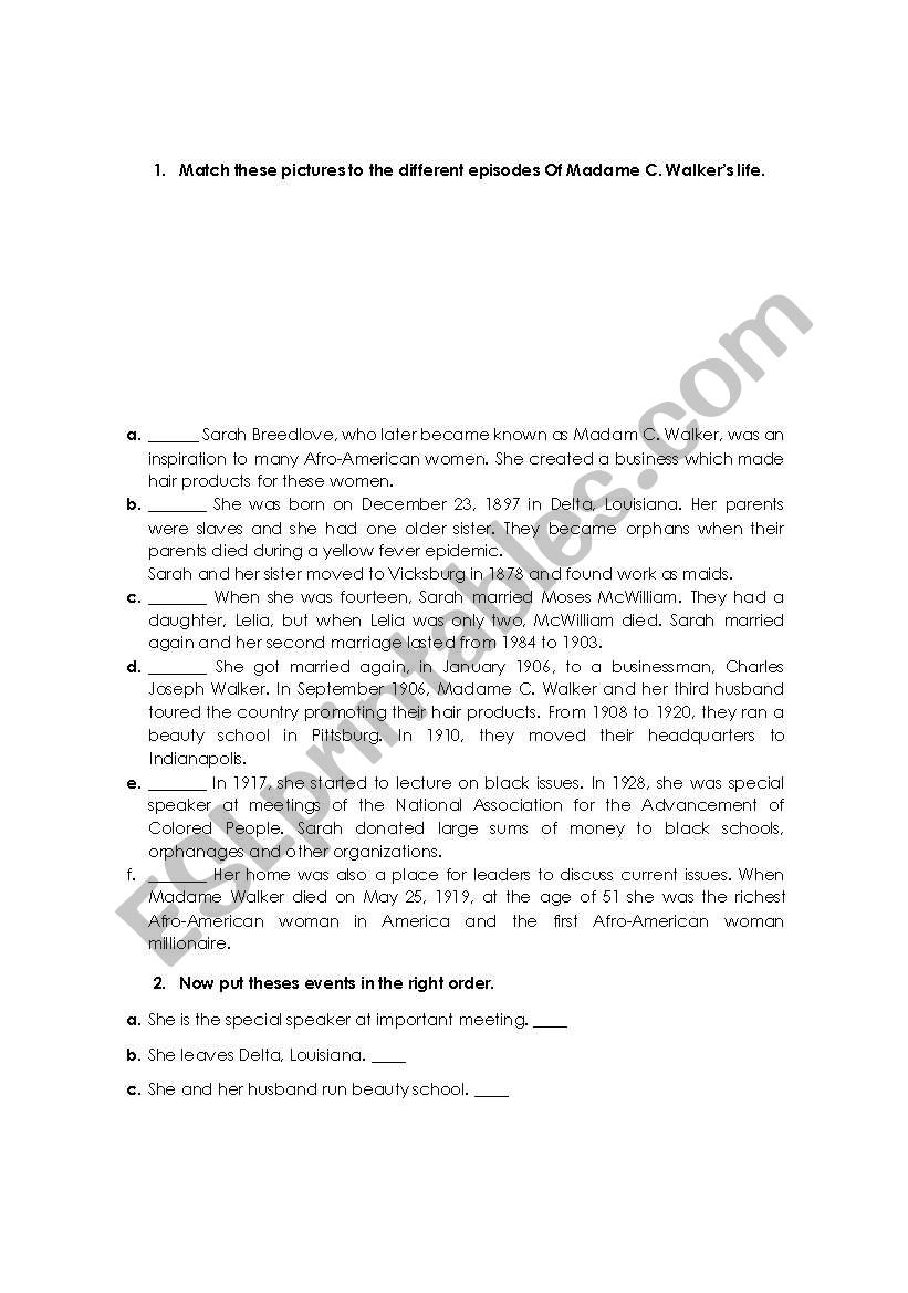 Reading comprehension activities