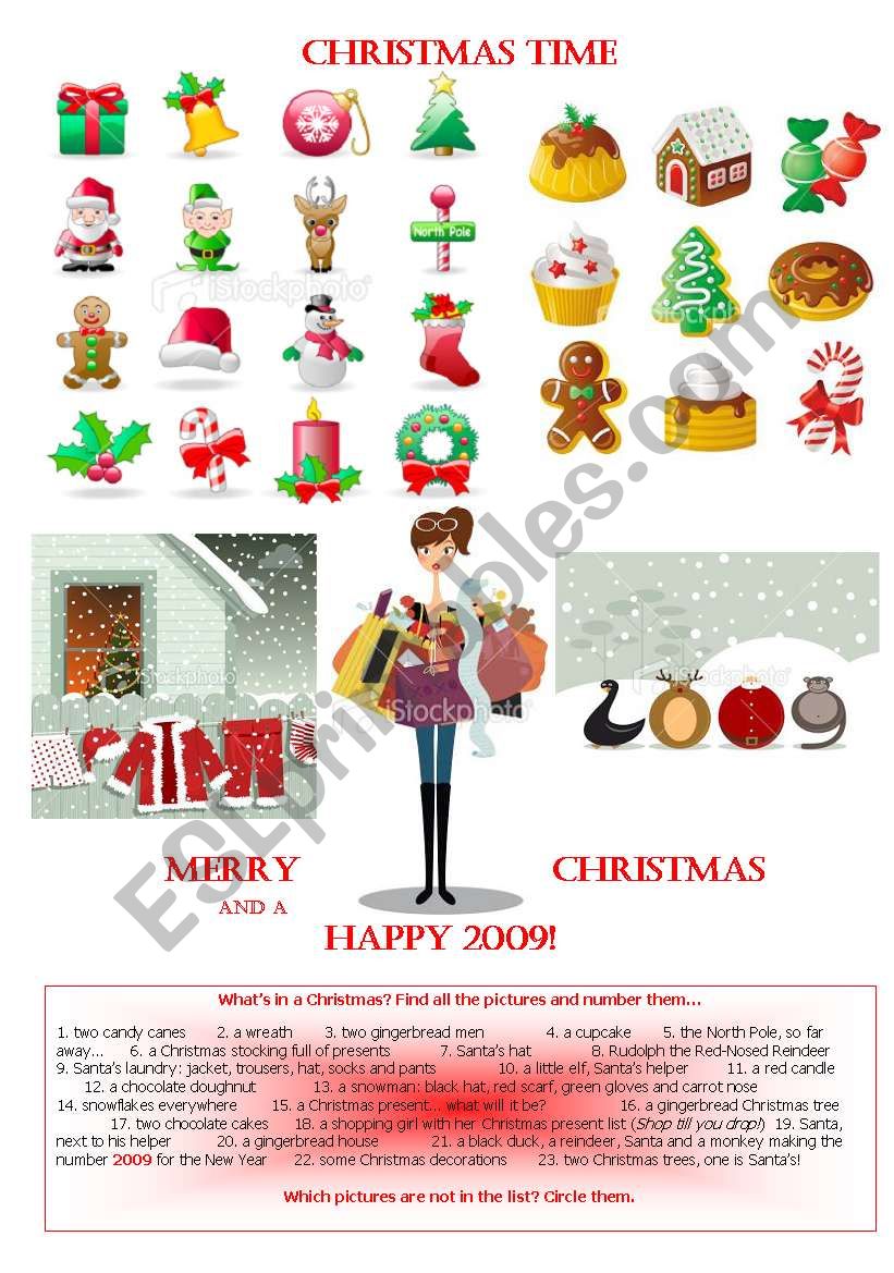 Christmas Time worksheet