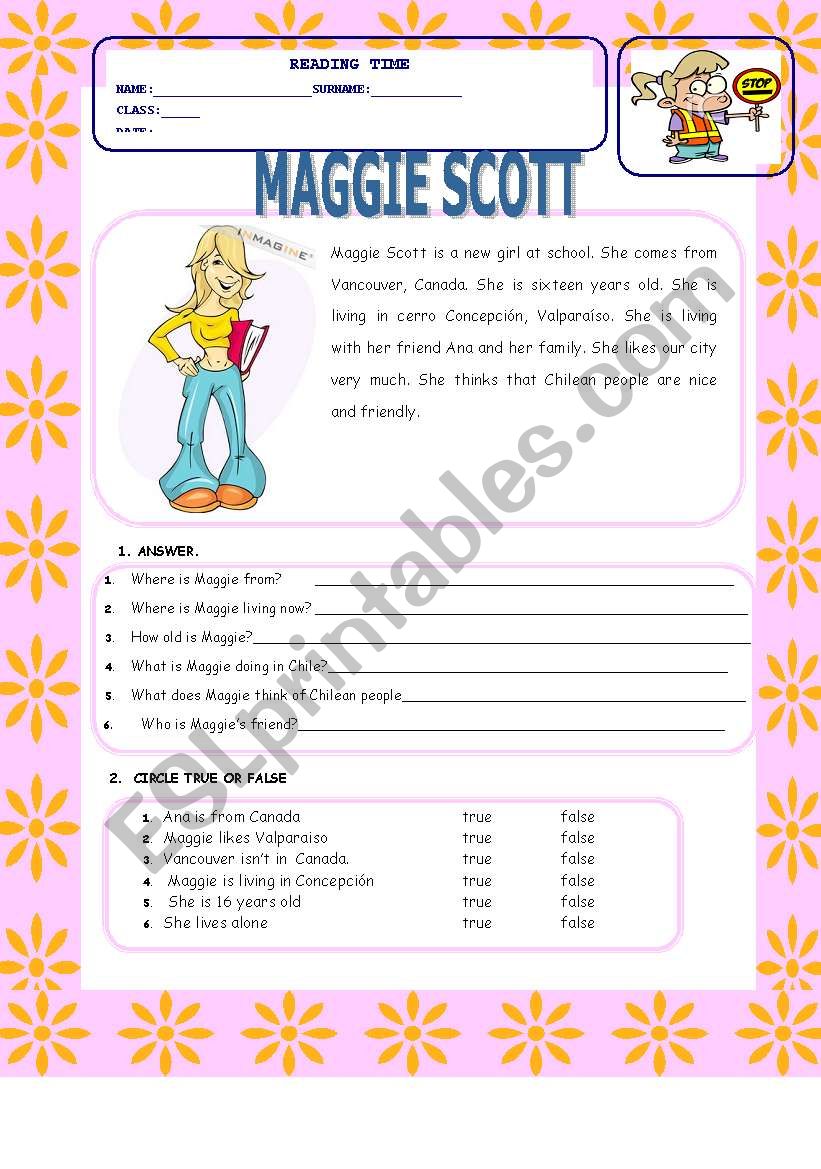 MAGGIE SCOTT worksheet