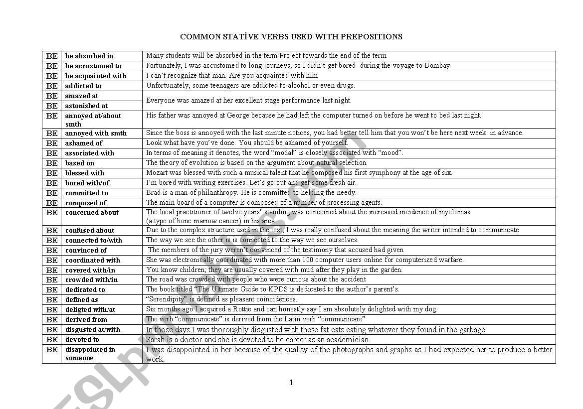 passive voice with stative verbs