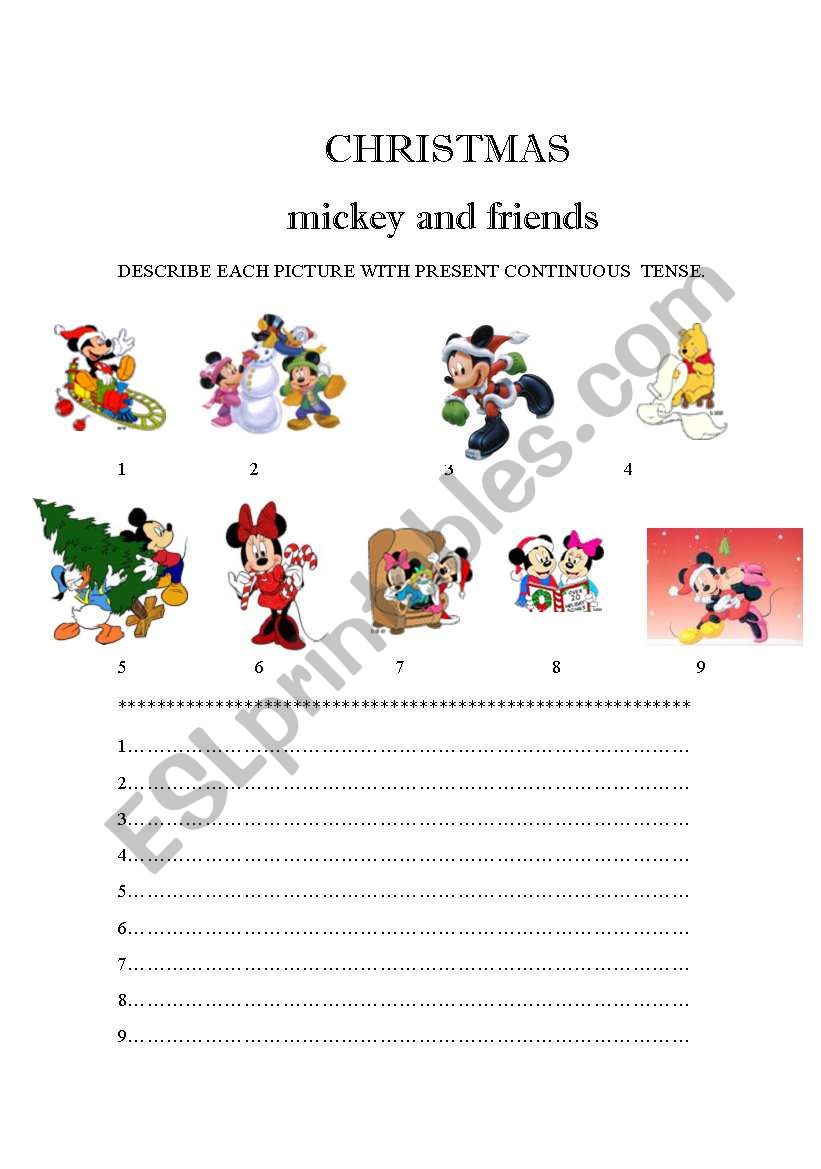 CHRISTMAS MICKEY MOUSE AND FRIENDS