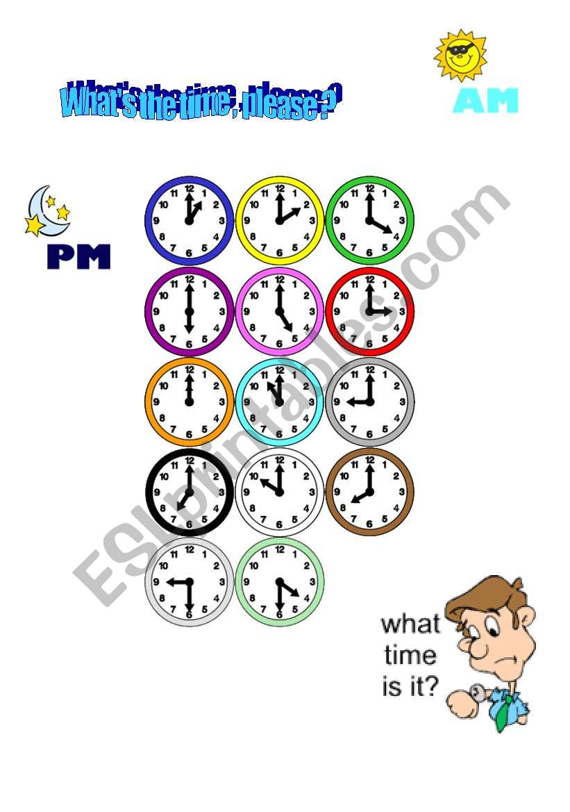 what is the time please worksheet