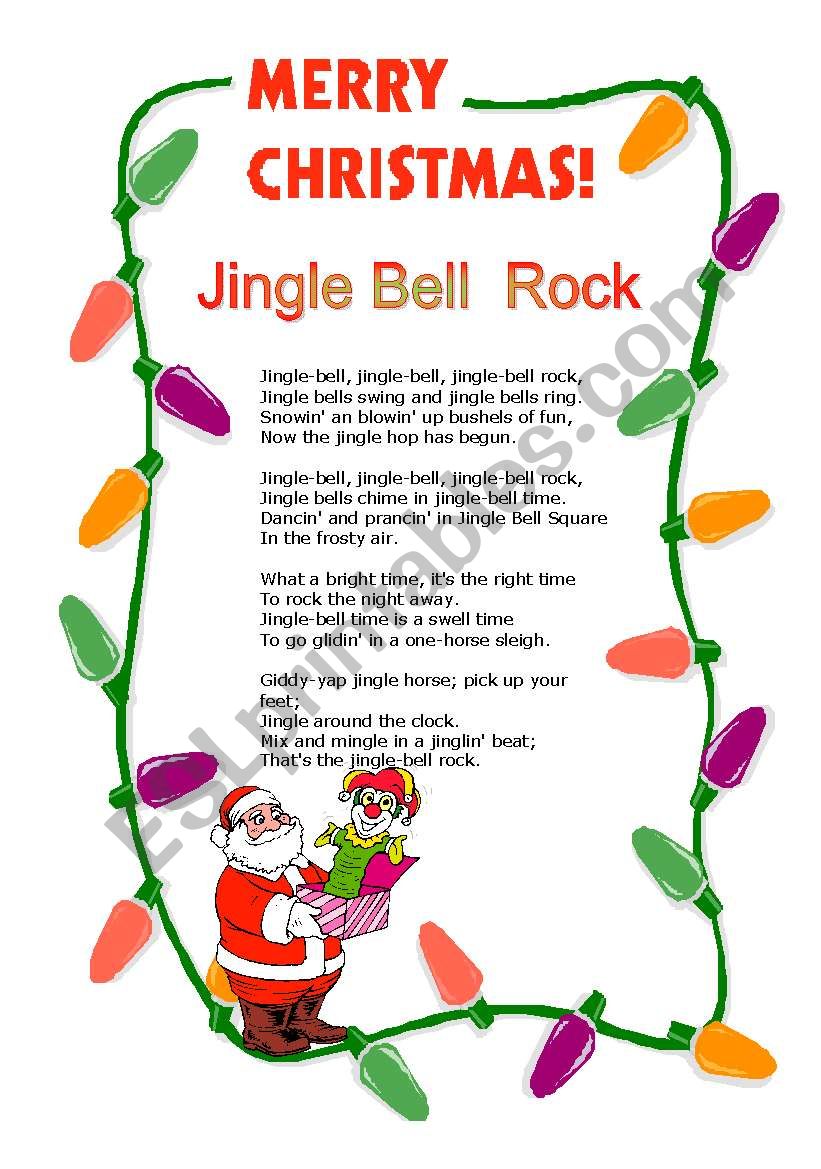 Jingle Bell Rock worksheet