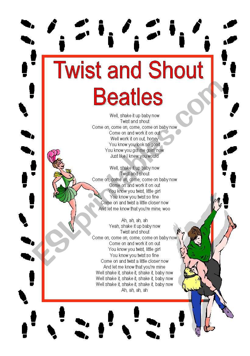 Ice Breaker Activity - Twist and Shout - Beatles (2 pages)