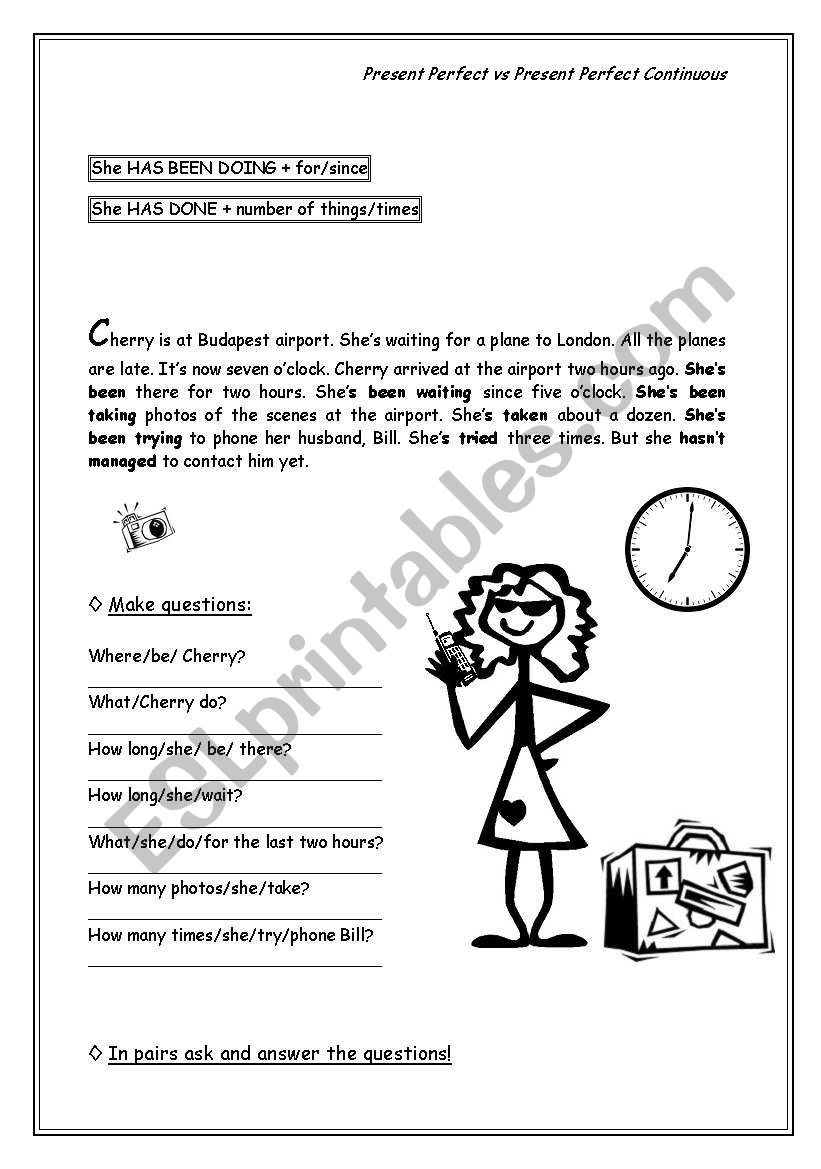 Present Perfect vs Present Perfect Continuous