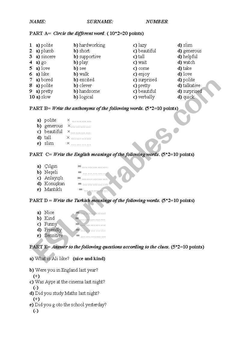 adjectives,should,past tense,too-enough