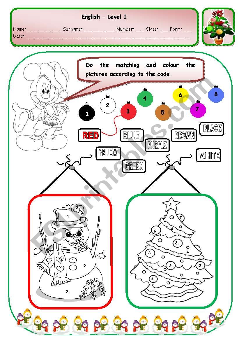 CHRISTMAS - PAGE 4 worksheet