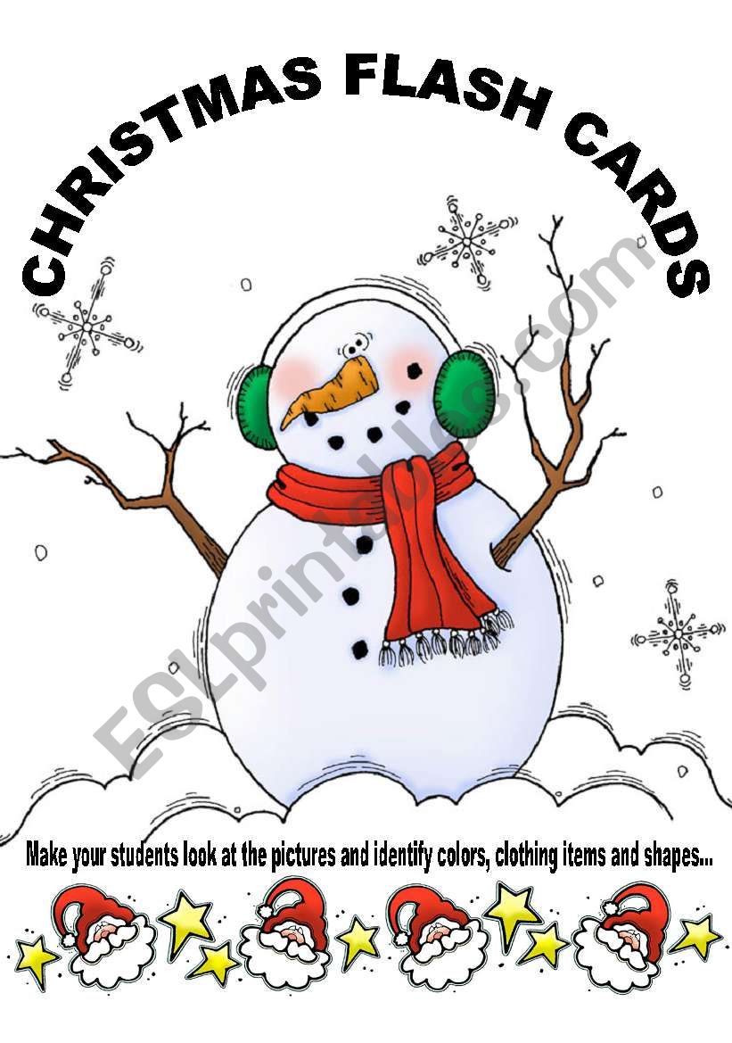 CHRISTMAS FLASH CARDS worksheet