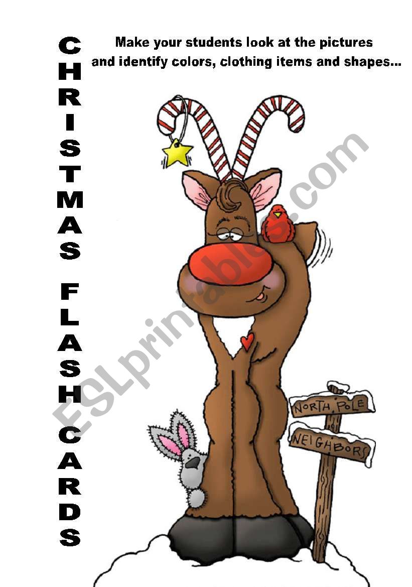 CHRISTMAS FLASH CARDS worksheet