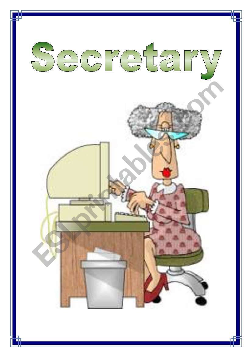 Jobs - Secretary 23/26 worksheet