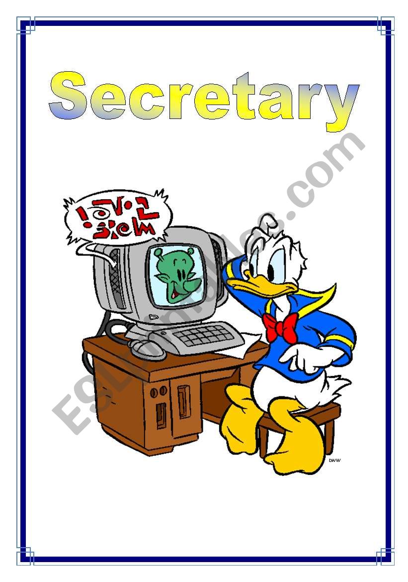 Jobs - Secretary 24/26 worksheet
