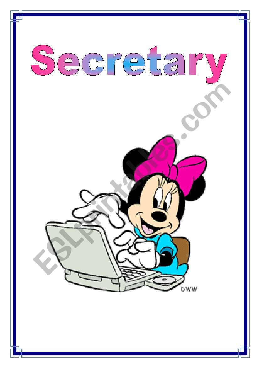 Jobs - Secretary 25/26 worksheet