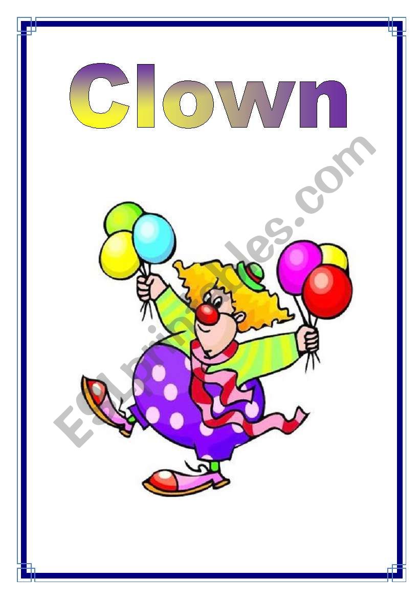 Jobs - Clown 26/26 worksheet