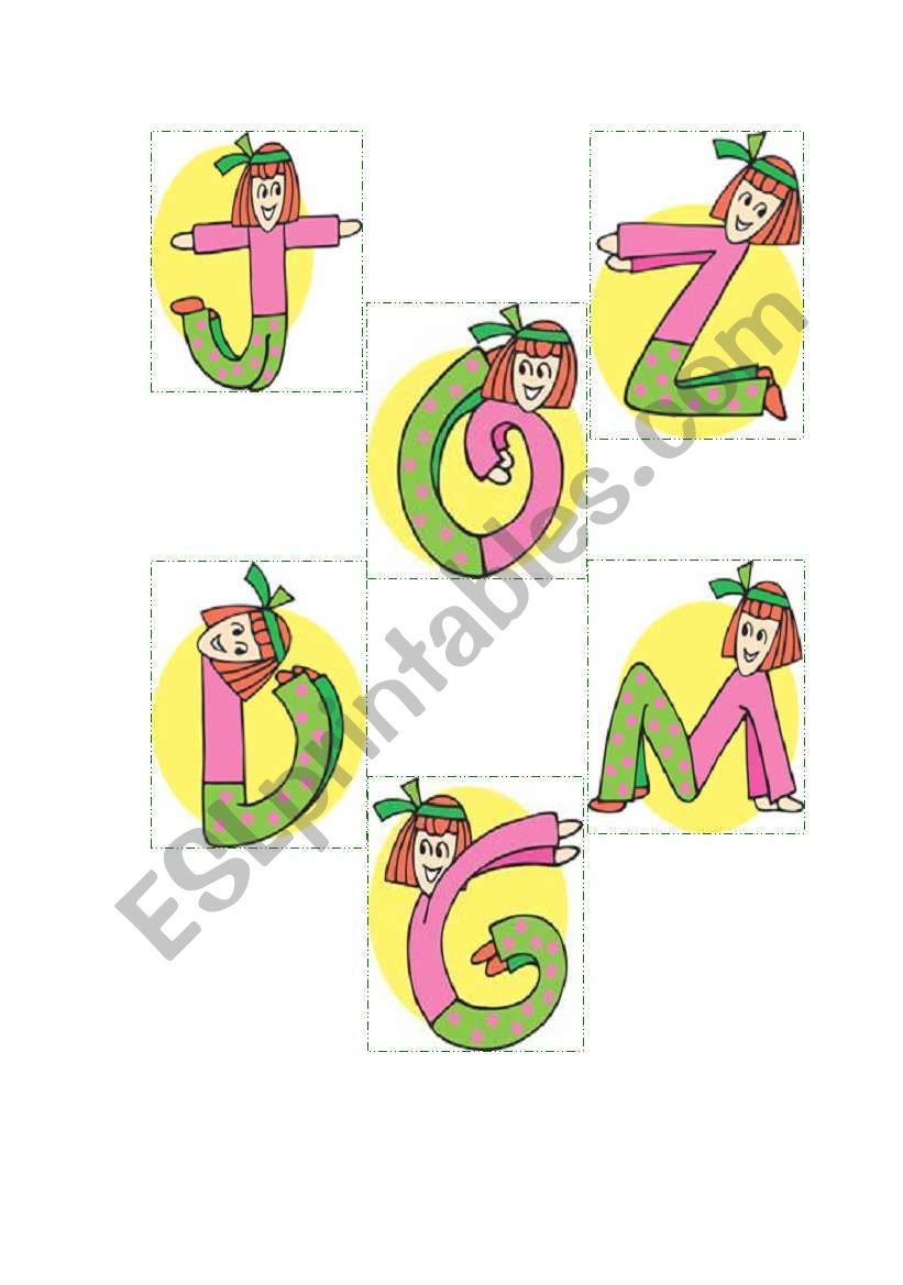 letters of the alphabet worksheet