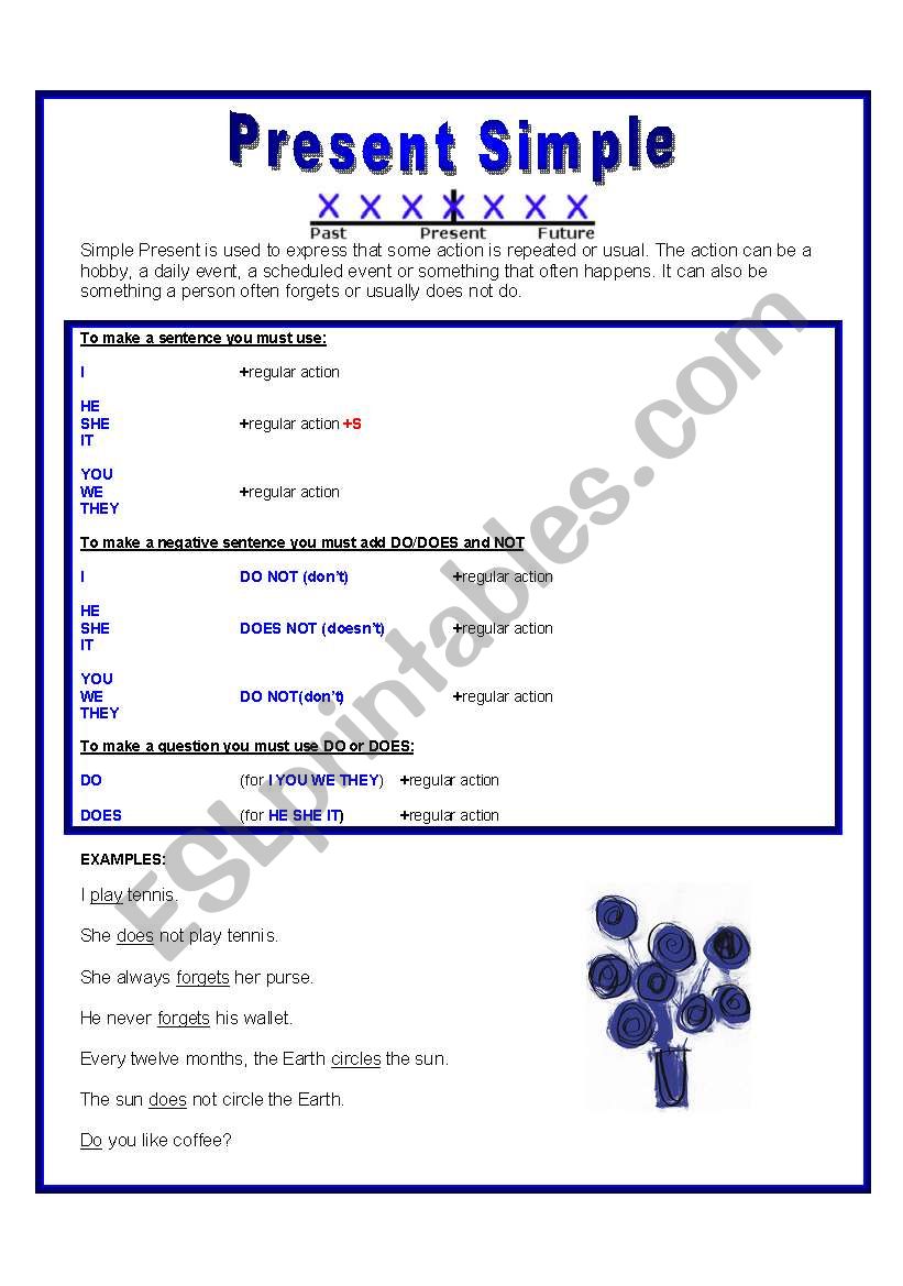 Present Simple  worksheet